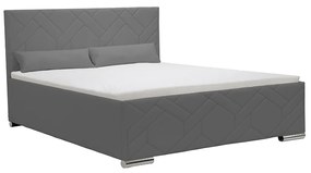 Čalúnená posteľ s úložným priestorom a matracom ECCO 120x200 cm Červená