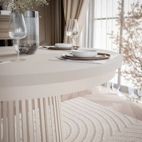 OKRÚHLY ROZKLADACÍ JEDÁLENSKÝ STÔL SIMEON KAŠMÍR 100 / 180 cm