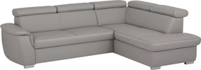 XXXLutz SEDACIA SÚPRAVA, koža, textil, platinová Celina Home - Sedačky - 002951001203