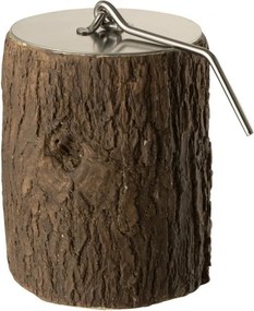 Okrúhle ohnisko Fire Pit Round Trunk v degne kmeňa stromu – 10*10*12 cm