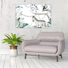 Obraz - Exotické zvieratká (90x60 cm)