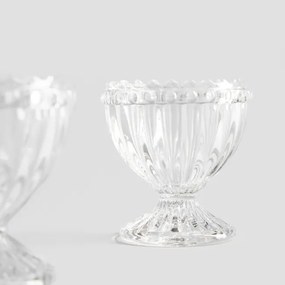 Sada dvoch pohárikov na vajíčka CORAGGIO priesvitná (2 ks)