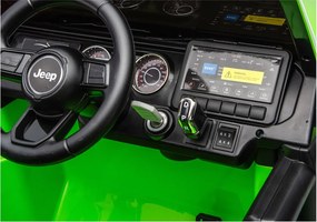 LEAN CARS Batéria pre vozidlá Jeep Rubicon 4x4 DK-JWR556 4x200W 24V zelená