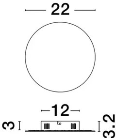 LED nástenné svietidlo Cyrcle 22 biele