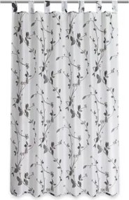 Záves Roma 140x160 cm, lístky, šedo-biely%