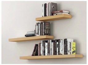 Svetlohnedá polička TemaHome Balda, šírka 120 cm