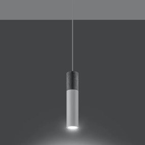 Sollux SL.0647 - Luster na lanku BORGIO 1xGU10/40W/230V betón/kov biela