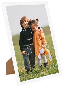 vidaXL Fotorámiky na stenu alebo stôl 5 ks biele 50x70 cm MDF