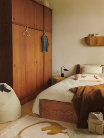 Ferm Living Vankúš s vyšívaným motívom Swif Bird 40 × 60 cm