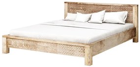 Puro posteľ drevená 160x200cm hnedá