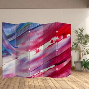 Paraván - ružovomodrá farby (210x170 cm)