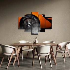 Obraz - Oranžový športiak (150x105 cm)
