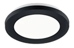 Stropné svietidlo čierne 17 cm vrátane LED 3-stupňové stmievateľné IP44 - Lope
