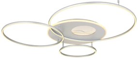 Globo 48466-70A - stmievateľné LED stropné svietidlo INVERTINA LED/70W/230V strieborné + diaľkové ovládanie