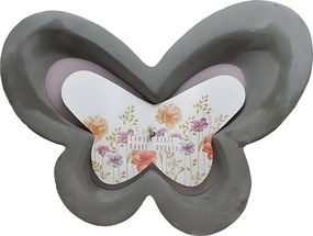 Sviečka v tvare motýľa v betóne 19 × 14 cm
