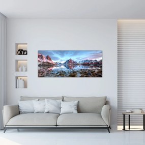 Obraz - Východ slnka nad Reine (120x50 cm)