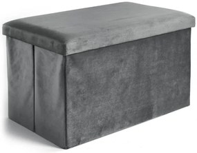 Úložná taburetka DIEGO XL grafitová