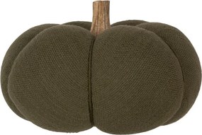 Zelená látková dekorácia tekvice Pumpkin - Ø 20*14 cm