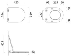 GSI GSI, KUBE X, NORM WC sedátko Soft Close SLIM, duroplast, biela, MS76SN11