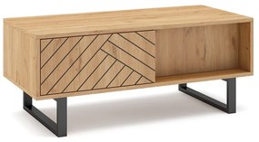 Konferenčný stolík v dekore duba v prírodnej farbe 55x110 cm Madona - Marckeric