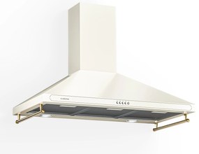 Klarstein Victoria 90, digestor, 90 cm, nástenný, 630 m³/h, LED, retro dizajn, slonovinový
