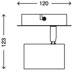 Briloner 2857-016 - Nástenné bodové svietidlo SPOT 1xGU10/40W/230V biela