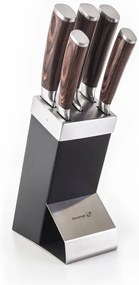 Sada nožov G21 Gourmet Dynamic 5 ks + černo-nerezový blok 60022163