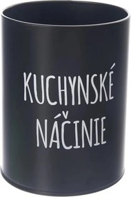 Orion Dóza, plechová, černá, bez víka, KUCHYNSKÉ NÁČINIE SK
