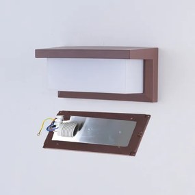 Brilagi - Vonkajšie nástenné svietidlo BRICKY 1xE27/60W/230V hnedá IP54