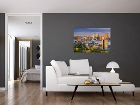 Obraz - Panorama Rotterdamu, Holandsko (90x60 cm)