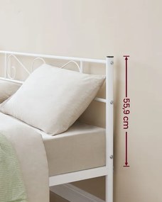 Kovová manželská posteľ 160 cm RMB065W01