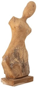Socha z týkového dreva Bloomingville Lenoa, výška 70 cm