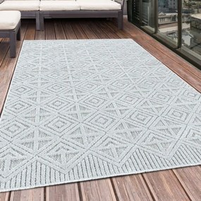 Šnúrkový koberec Bahama ornament krémový / sivý