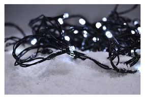 Solight 1V110-W - LED Vianočná reťaz 50xLED/8 funkcí 8m IP44 studená biela