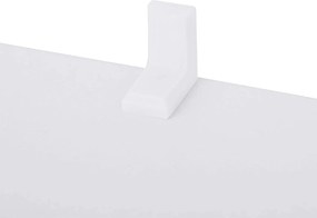 Knižnica, stupňovitá polica so 6 priehradkami, biela