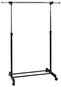 Vešiakový stojan na kolieskach OTTO čierny