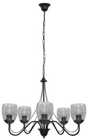 Luster na reťazi ALLENA 5xE27/15W/230V