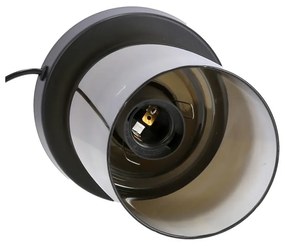 Čierna stolová lampa so skleneným tienidlom (výška 20 cm) Aspra – Candellux Lighting