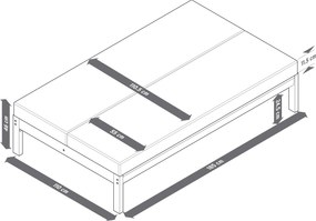 Záhradná lavica 2 v 1 ‒ dvojité ležadlo