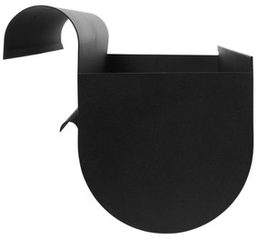 Ferm Living Závesný kvetináč na balkón Uma Black Large