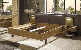 Posteľ s nočnými stolíkmi Trattino 180x200 cm, s osvetlením