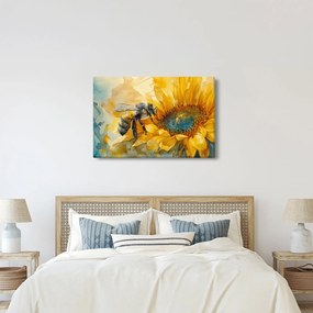 Obraz - Včielka, akvarel (90x60 cm)
