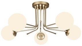 Stropné svietidlo v zlatej farbe Squid Lighting Star, výška 34 cm