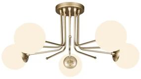 Stropné svietidlo v zlatej farbe Squid Lighting Star, výška 34 cm