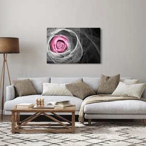 Obraz - Abstraktné ruže, fuchsiová (90x60 cm)