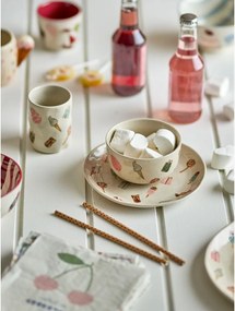 Kameninová detská jedálenská súprava 3 ks Sweets – Bloomingville Mini