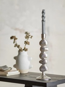 Bloomingville Kovový svietnik Metina Silver 28,5 cm