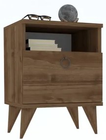 Nočný stolík BARLO 50x40 cm hnedá