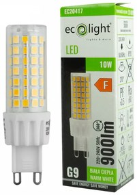 ECO LIGHT LED žiarovka G9 - 10W - teplá biela