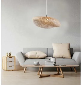 Zambelis 19103 - Luster na lanku 1xE27/40W/230V bambus/béžová